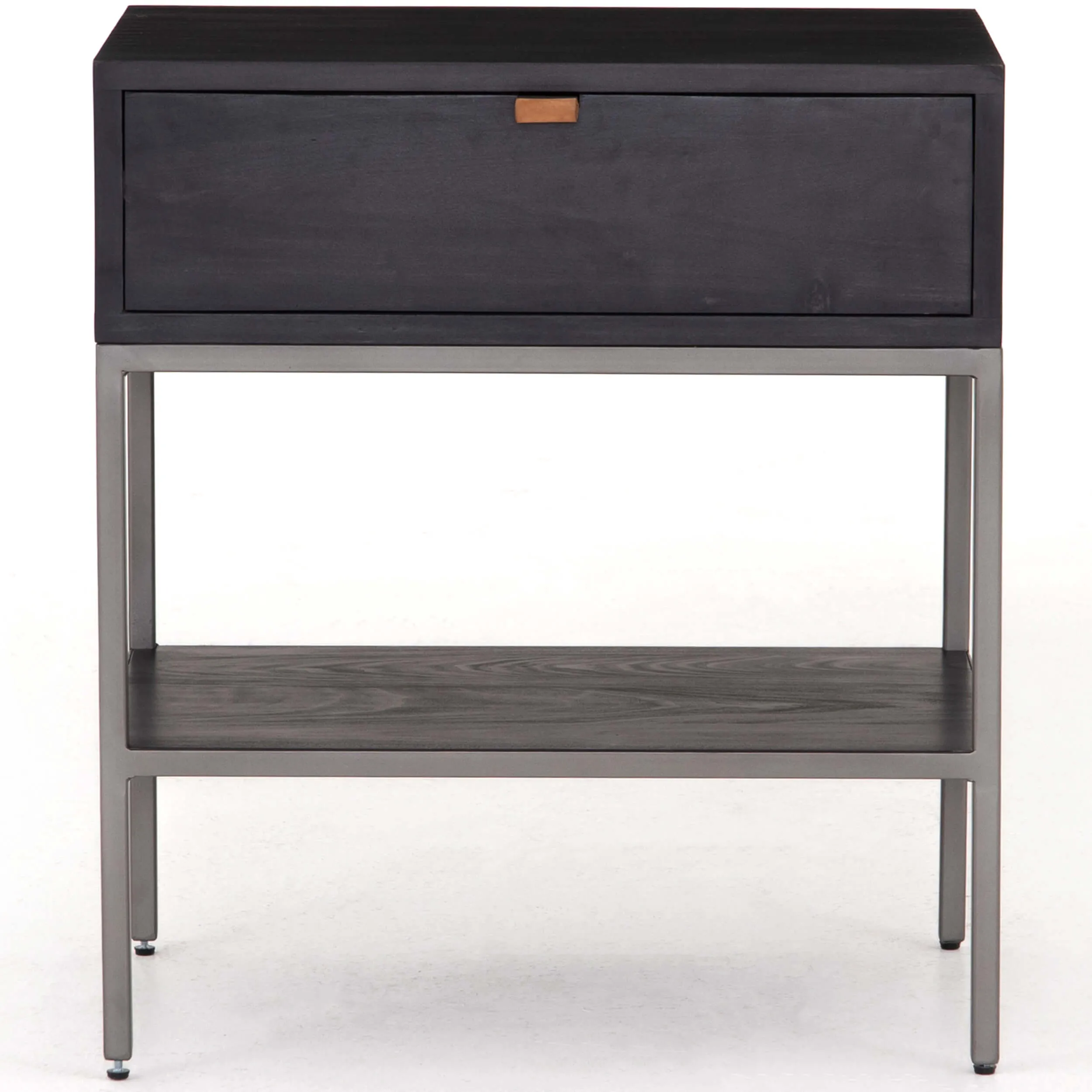 Trey Nightstand, Black Wash Poplar