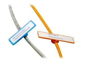 Unitag Cable Label, 40 Pack Assorted Color, 5/8in x 2in