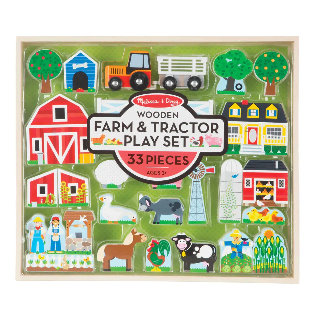 Wooden Farm & Tractor Play